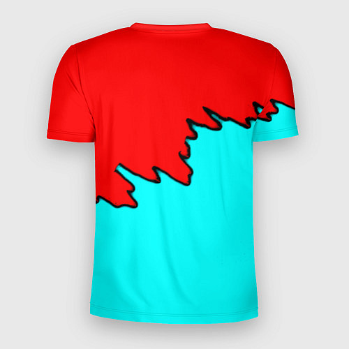 Мужская спорт-футболка Ведьмак краски логотип / 3D-принт – фото 2