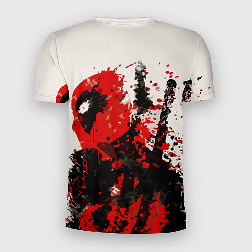 Мужская спорт-футболка Дэдпул брызги / 3D-принт – фото 2
