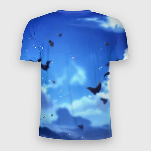 Мужская спорт-футболка Бэтмен синее небо / 3D-принт – фото 2