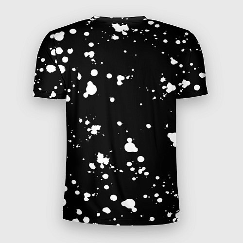 Мужская спорт-футболка Doom белые краски всплеск / 3D-принт – фото 2