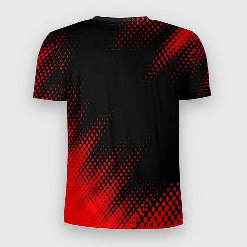 Мужская спорт-футболка Peugeot - red gradient вертикально / 3D-принт – фото 2