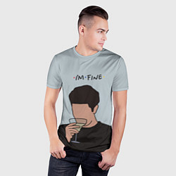 Футболка спортивная мужская Ross - im fine, цвет: 3D-принт — фото 2