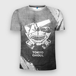 Мужская спорт-футболка Tokyo Ghoul - grey gradient