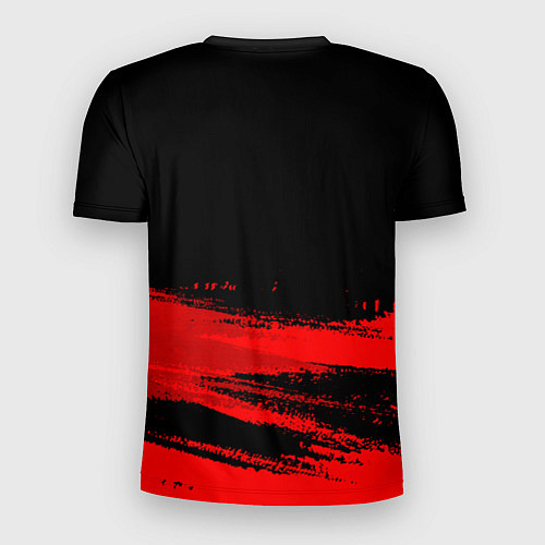 Мужская спорт-футболка In Flames - red gradient посередине / 3D-принт – фото 2