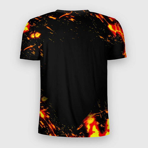 Мужская спорт-футболка BMW огненные краски / 3D-принт – фото 2