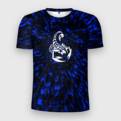 Мужская спорт-футболка Scorpions blue energy