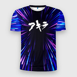 Футболка спортивная мужская Akira neon energy, цвет: 3D-принт