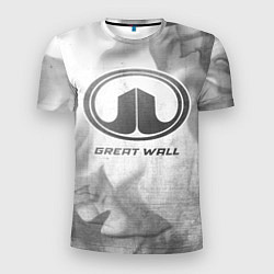 Мужская спорт-футболка Great Wall - white gradient