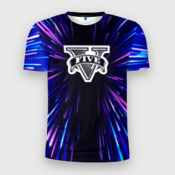 Мужская спорт-футболка GTA neon energy