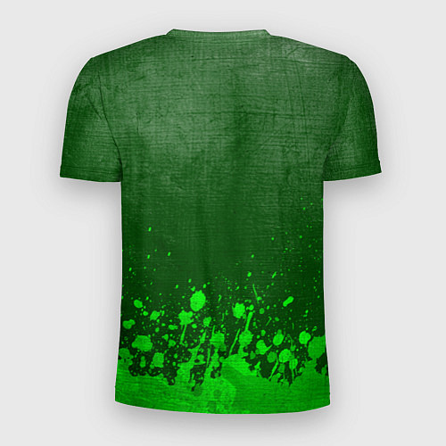 Мужская спорт-футболка Skoda - green gradient посередине / 3D-принт – фото 2