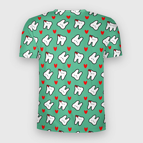 Мужская спорт-футболка Довольные зубы / 3D-принт – фото 2