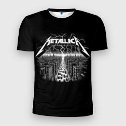 Мужская спорт-футболка Metallica - lightnings in metropolis
