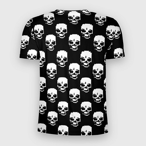 Мужская спорт-футболка AC DC rock skull / 3D-принт – фото 2