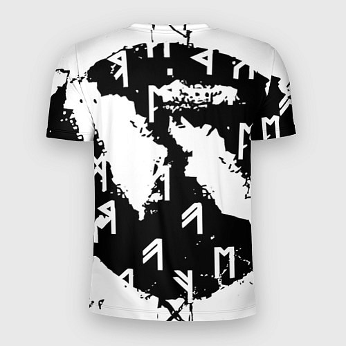 Мужская спорт-футболка Doom символы краски / 3D-принт – фото 2