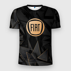 Футболка спортивная мужская Fiat golden poly, цвет: 3D-принт