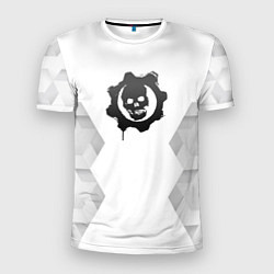 Футболка спортивная мужская Gears of War white poly, цвет: 3D-принт