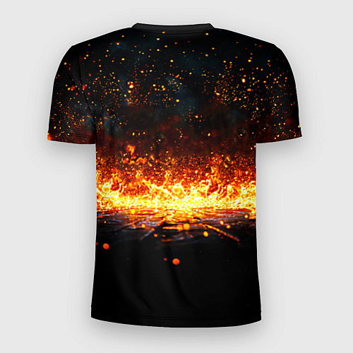 Мужская спорт-футболка Кикбоксеркие перчатки в огне / 3D-принт – фото 2