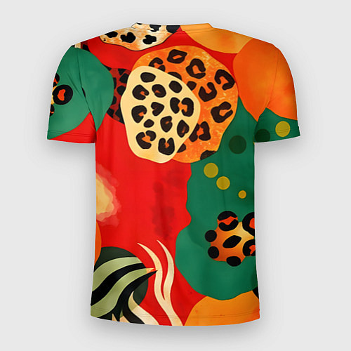 Мужская спорт-футболка Анималистичный африканский паттерн / 3D-принт – фото 2