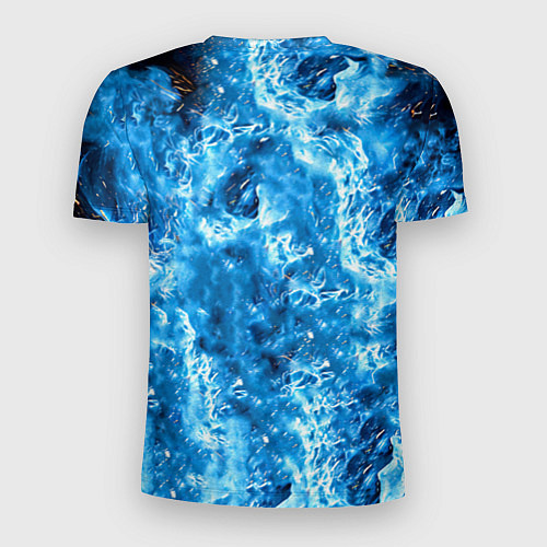 Мужская спорт-футболка Артуро Гатти в синем пламени / 3D-принт – фото 2