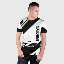 Футболка спортивная мужская Farcry6 геометрия полосы, цвет: 3D-принт — фото 2