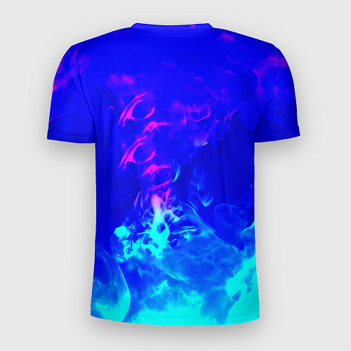 Мужская спорт-футболка Monster energy дым неоновый / 3D-принт – фото 2