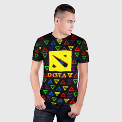 Футболка спортивная мужская Dota pattern witcher, цвет: 3D-принт — фото 2