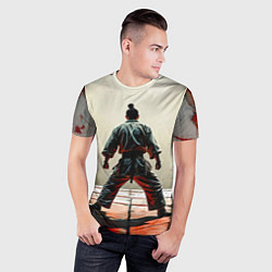 Футболка спортивная мужская Боец боевых искусств, цвет: 3D-принт — фото 2