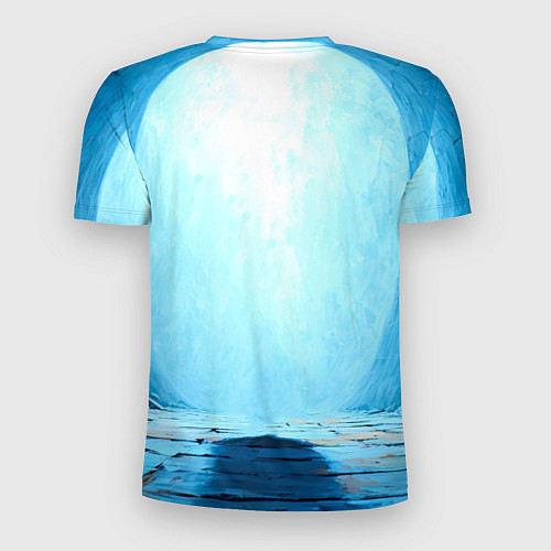 Мужская спорт-футболка Боксерская груша на синем / 3D-принт – фото 2