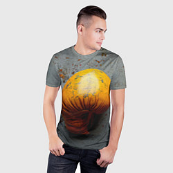 Футболка спортивная мужская Желтая боксерская перчатка, цвет: 3D-принт — фото 2