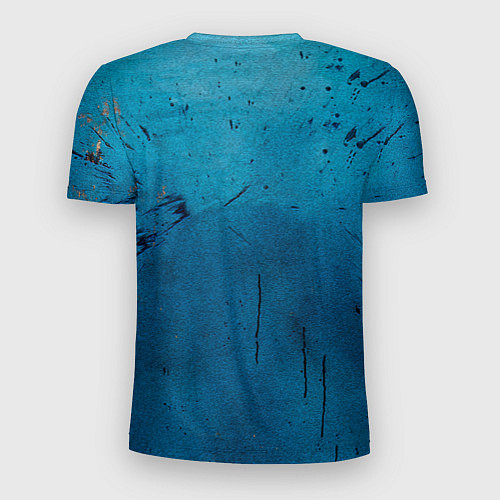 Мужская спорт-футболка Бойцовские перчатки на синем / 3D-принт – фото 2