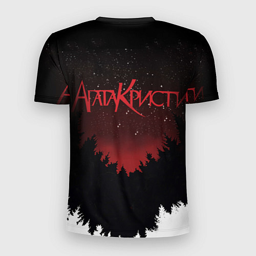Мужская спорт-футболка Агата Кристи чёрные сказки белой зимы / 3D-принт – фото 2