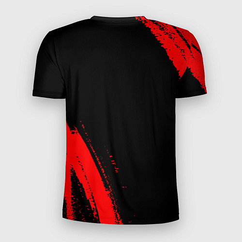 Мужская спорт-футболка Akira - red gradient вертикально / 3D-принт – фото 2