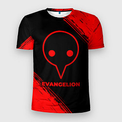 Футболка спортивная мужская Evangelion - red gradient, цвет: 3D-принт