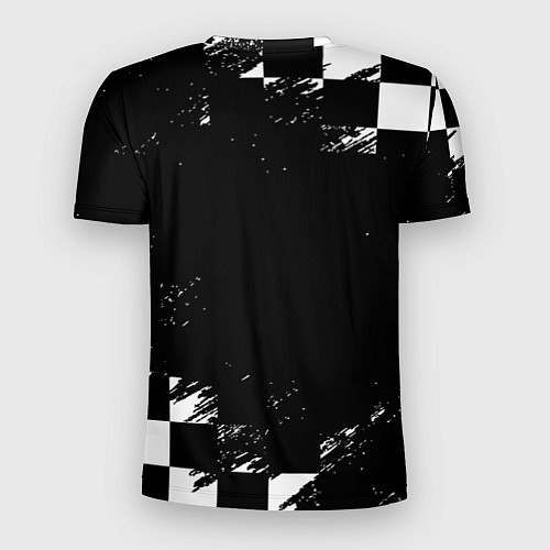 Мужская спорт-футболка Doom краски клетка / 3D-принт – фото 2