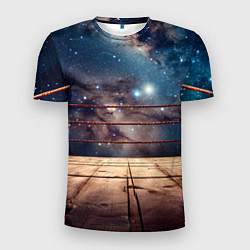 Мужская спорт-футболка Космический ринг