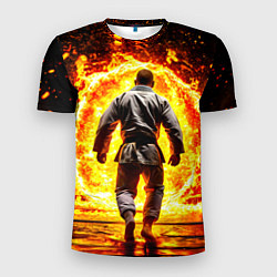 Мужская спорт-футболка Джиу-джитсу в огне