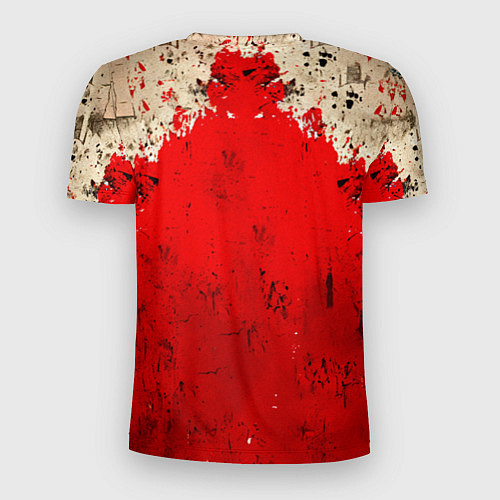 Мужская спорт-футболка Брюс Ли на красном / 3D-принт – фото 2