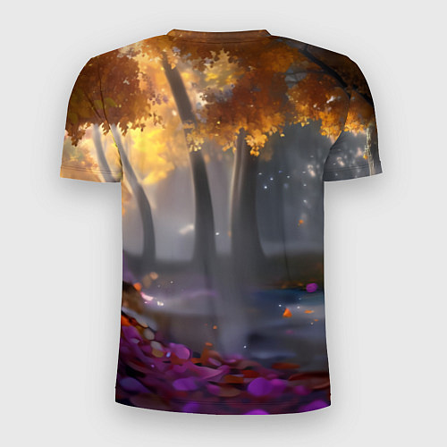 Мужская спорт-футболка BMW синие неоновые фары / 3D-принт – фото 2