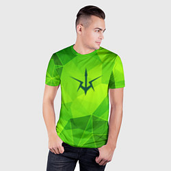 Футболка спортивная мужская Code Geass green poly, цвет: 3D-принт — фото 2