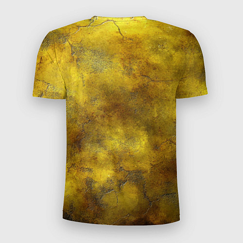 Мужская спорт-футболка Золотая ржавая текстура / 3D-принт – фото 2