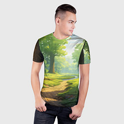Футболка спортивная мужская Fabulous forest, цвет: 3D-принт — фото 2