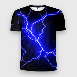 Мужская спорт-футболка Color blue black