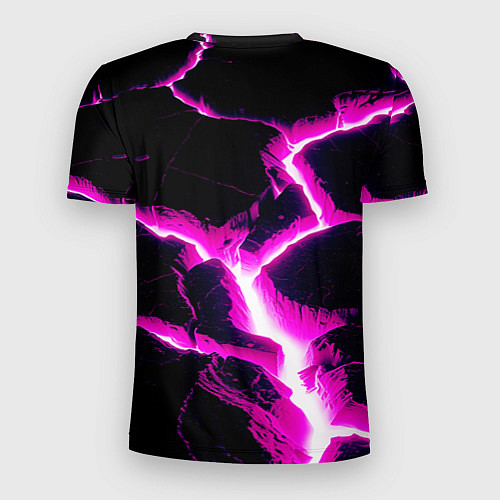 Мужская спорт-футболка Color pink black / 3D-принт – фото 2