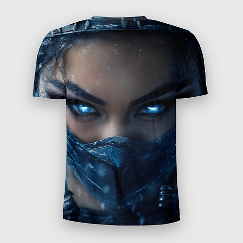 Мужская спорт-футболка Китана с ледяными глазами / 3D-принт – фото 2