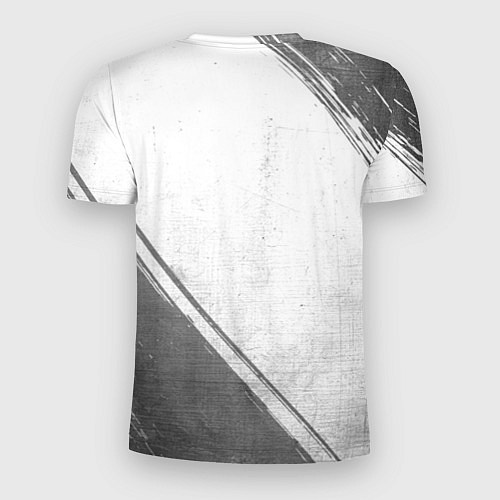 Мужская спорт-футболка Suzuki - white gradient вертикально / 3D-принт – фото 2