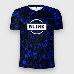 Футболка спортивная мужская Blackpink blue energy, цвет: 3D-принт