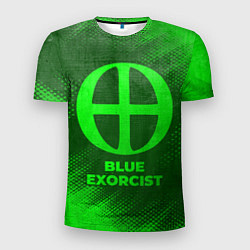 Футболка спортивная мужская Blue Exorcist - green gradient, цвет: 3D-принт