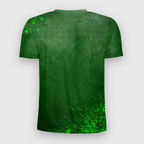 Мужская спорт-футболка Mass Effect - green gradient / 3D-принт – фото 2