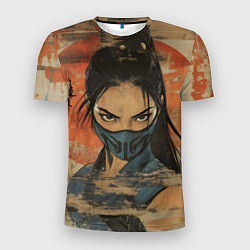 Футболка спортивная мужская Китана - Мортал комбат, цвет: 3D-принт