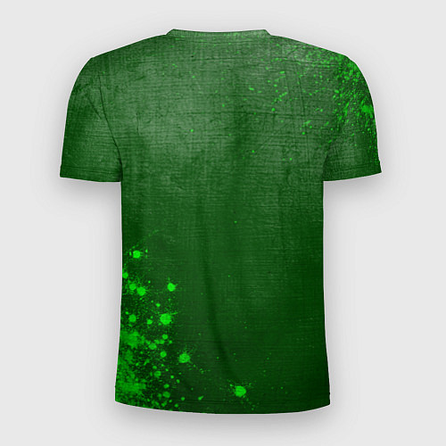 Мужская спорт-футболка Ramones - green gradient вертикально / 3D-принт – фото 2